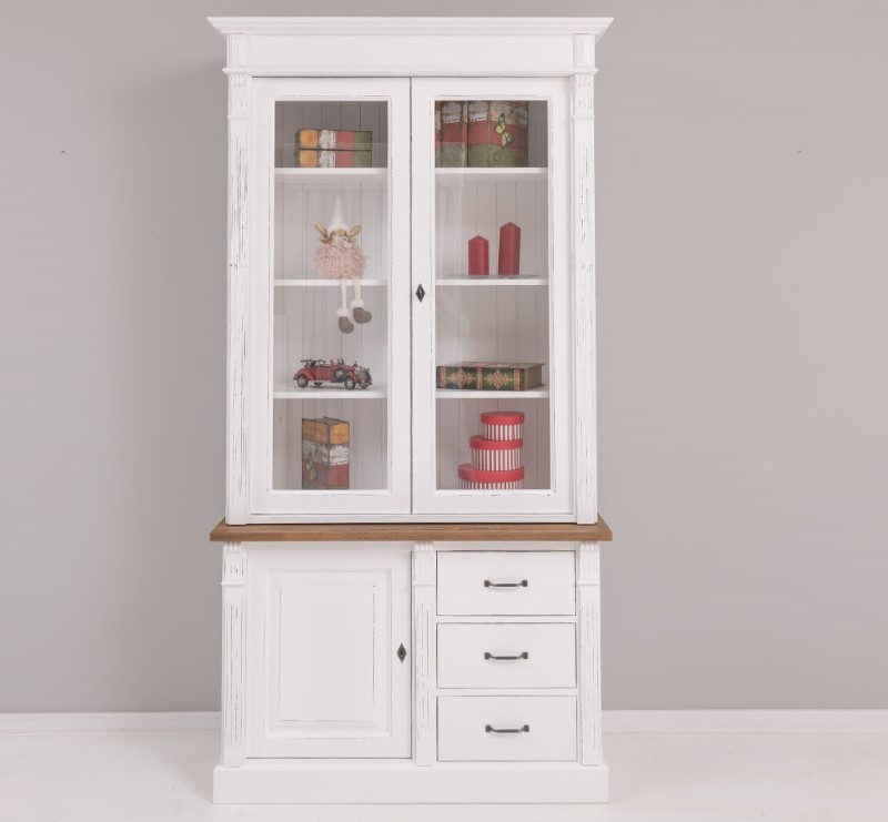 bibliotheque-vitrine-collection-elegance-largeur-120cm-pin-massif-personnalisable-lokimob-LM46BAS-plateau-chene-LM75HAUT-TopBP064-L086-L004A-1