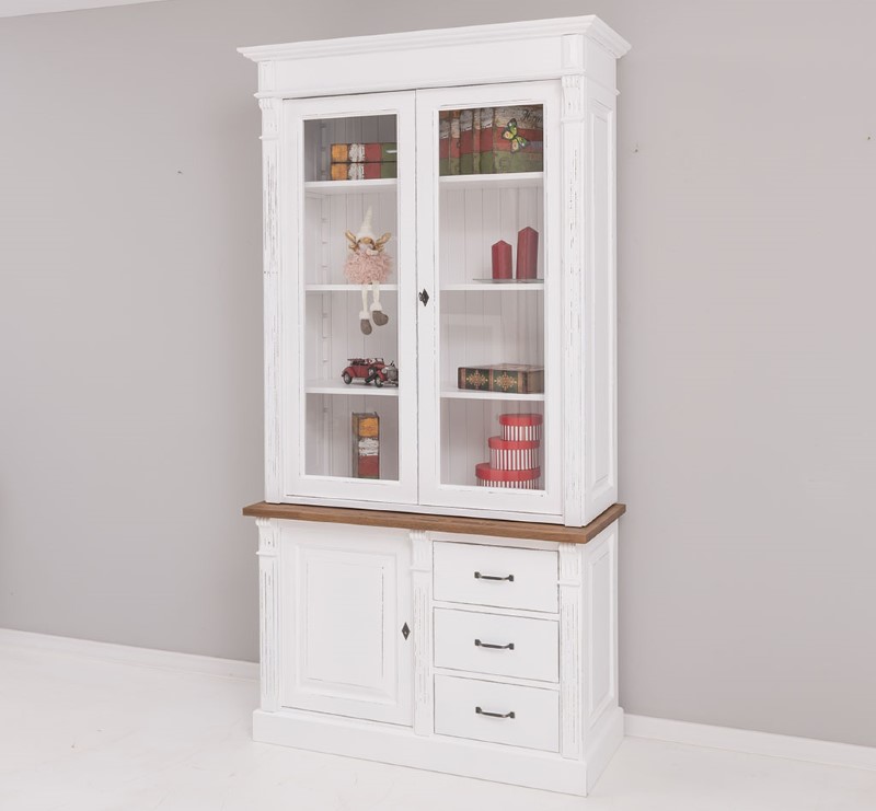 bibliotheque-vitrine-collection-elegance-largeur-120cm-pin-massif-personnalisable-lokimob-LM46BAS-plateau-chene-LM75HAUT-TopBP064-L086-L004A-2