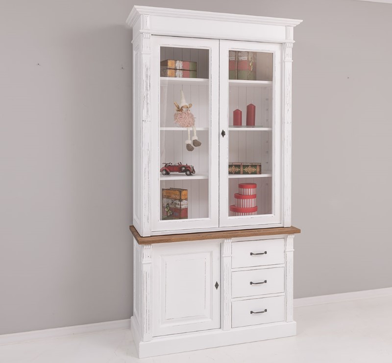 bibliotheque-vitrine-collection-elegance-largeur-120cm-pin-massif-personnalisable-lokimob-LM46BAS-plateau-chene-LM75HAUT-TopBP064-L086-L004A