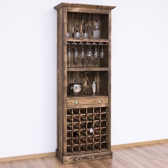 Arrière de bar avec casier à vin - Largeur 78cm