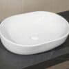 vasque bol à poser de forme ovale pour meuble sous-vasque