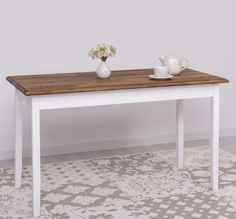 table-de-cuisine-largeur-140x70cm-pin-massif-personnalisable-lokimob-LM659-140-plateau-chene-TopBP064-L004-1