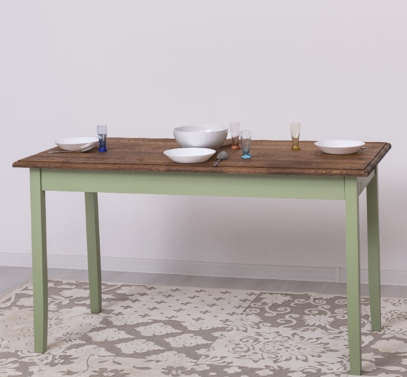 table-de-cuisine-largeur-140x70cm-pin-massif-personnalisable-lokimob-LM659-140-plateau-chene-TopBP064-L054-2