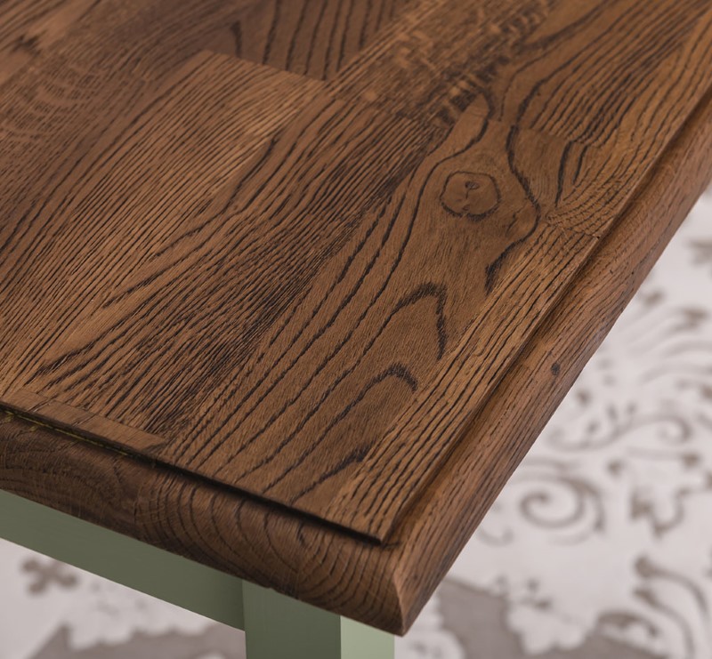 table-de-cuisine-largeur-140x70cm-pin-massif-personnalisable-lokimob-LM659-140-plateau-chene-TopBP064-L054-3