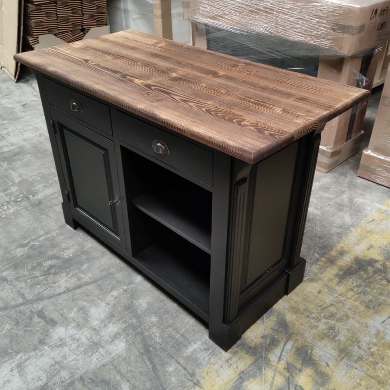 Finition bois cendre du plateau du comptoir Bristol lokimob BRISTOL_topBP064_L003