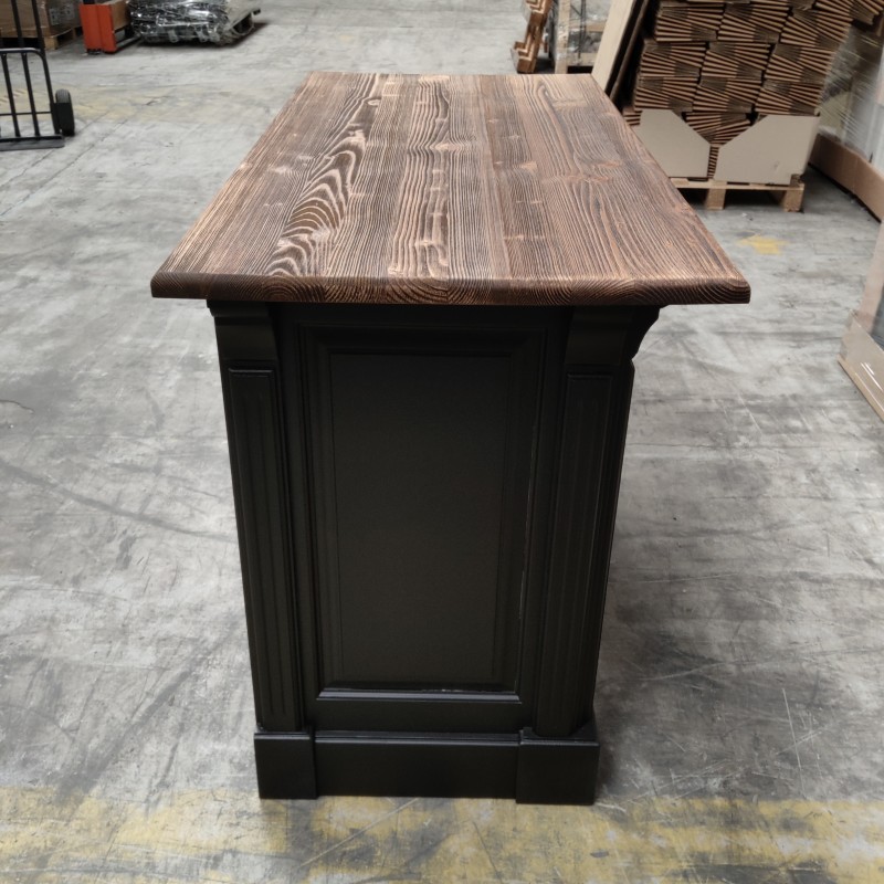 Structure solide en pin massif du comptoir Bristol lokimob BRISTOL_topBP064_L003