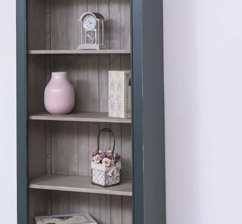 bibliothèque ouverte 79cm vert anglais gris chiné lokimob LM119_intB037_extB037++L087A