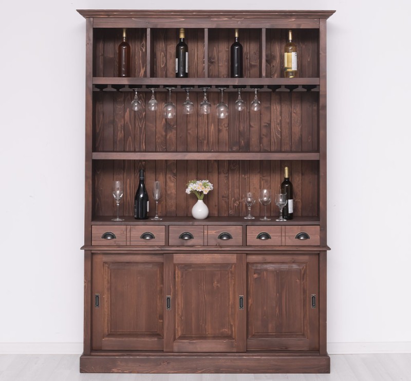 lokimob LM364 meuble de bar 3 portes - ciré C056 (6)