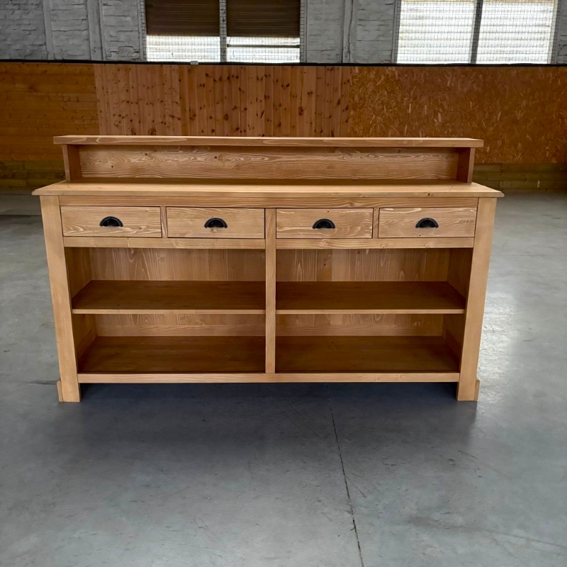 Comptoir bois massif pour restaurant lokimob DEWSBURY_C002