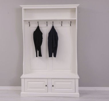 vestiaire 6 patères 1 porte 1 étagère pin massif personnalisable lokimob LM535_L039A (5)