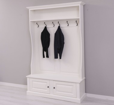 vestiaire 6 patères 1 porte 1 étagère pin massif personnalisable lokimob LM535_L039A (6)