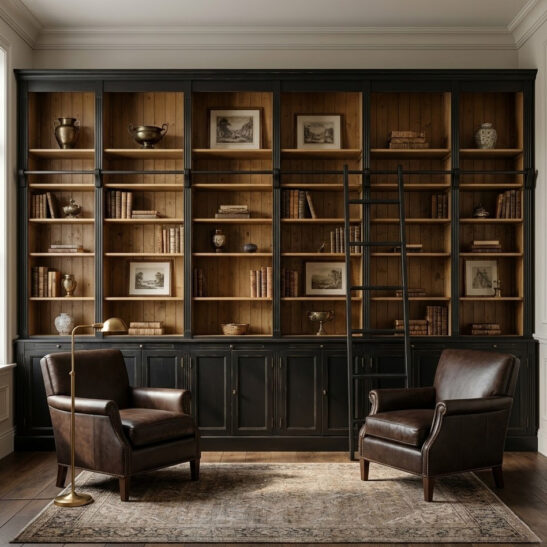 Bibliothèques, Etagères, Vitrines