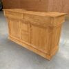 Comptoir Vintage Oxford 180 cm – Pin Massif Finition Bois Ciré – Comptoir de Bar, Caisse ou Accueil