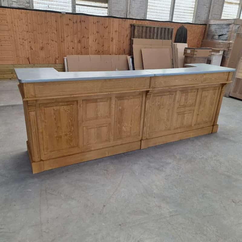 comptoir professionnel zinc pour bar — lokimob