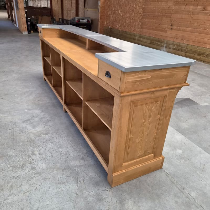 comptoir restaurant vintage 300 cm — lokimob