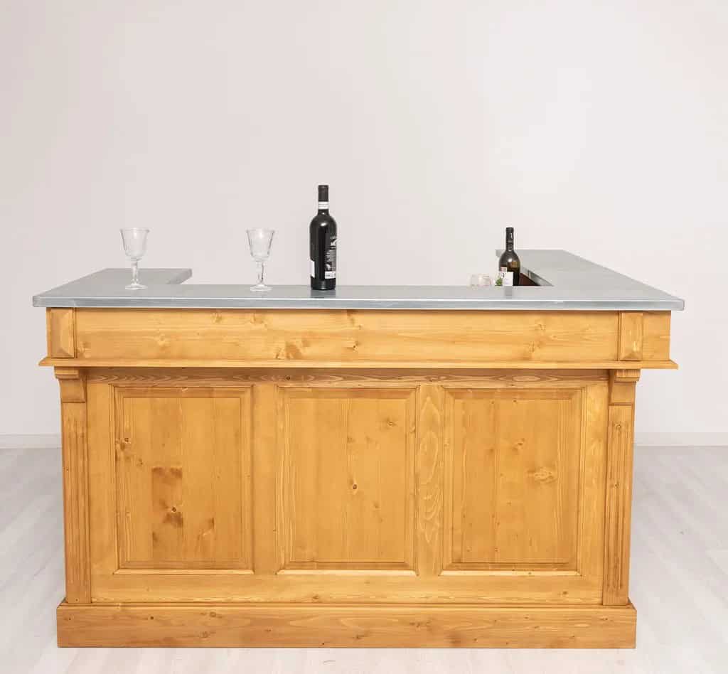 Bar d angle avec plateau en zinc de Lokimob - SPEC7228 - Couleur C002 (3)
