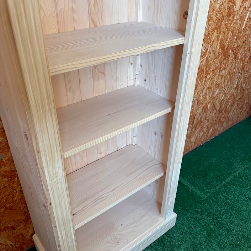 Meuble de rangement vertical en bois massif style traditionnel lokimob LM161