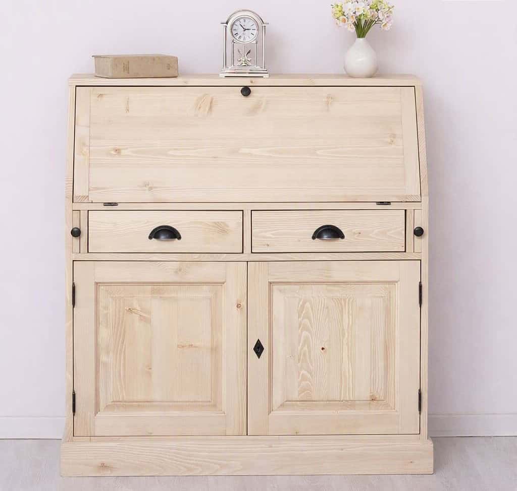 Mobilier de bureau avec plateau intégré, 2 portes et 2 tiroirs, BAS par lokimob LM116BAS_L0 - brut (8)