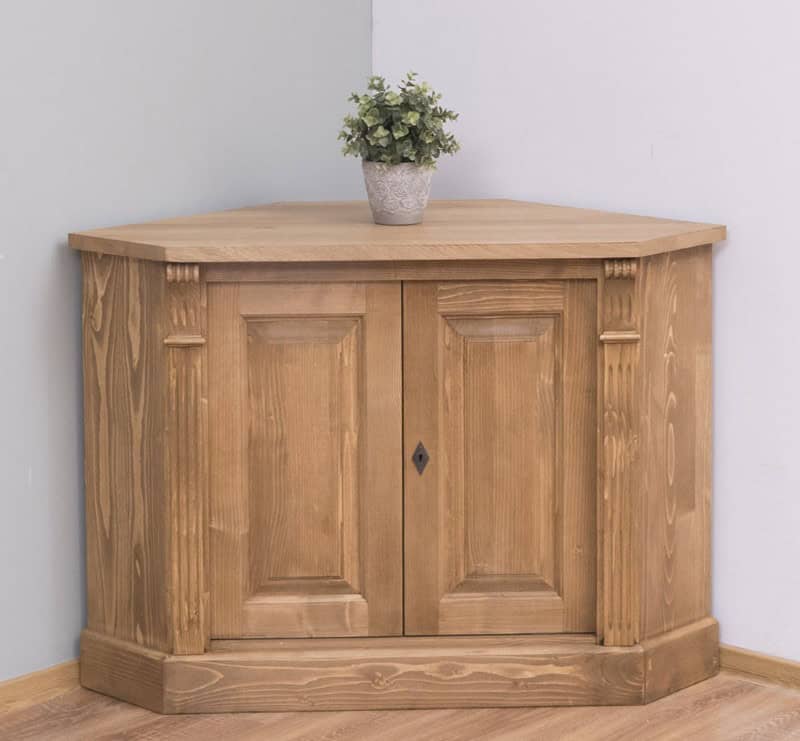 meuble tv d’angle rustique pin massif lokimob LM59BAS_C001